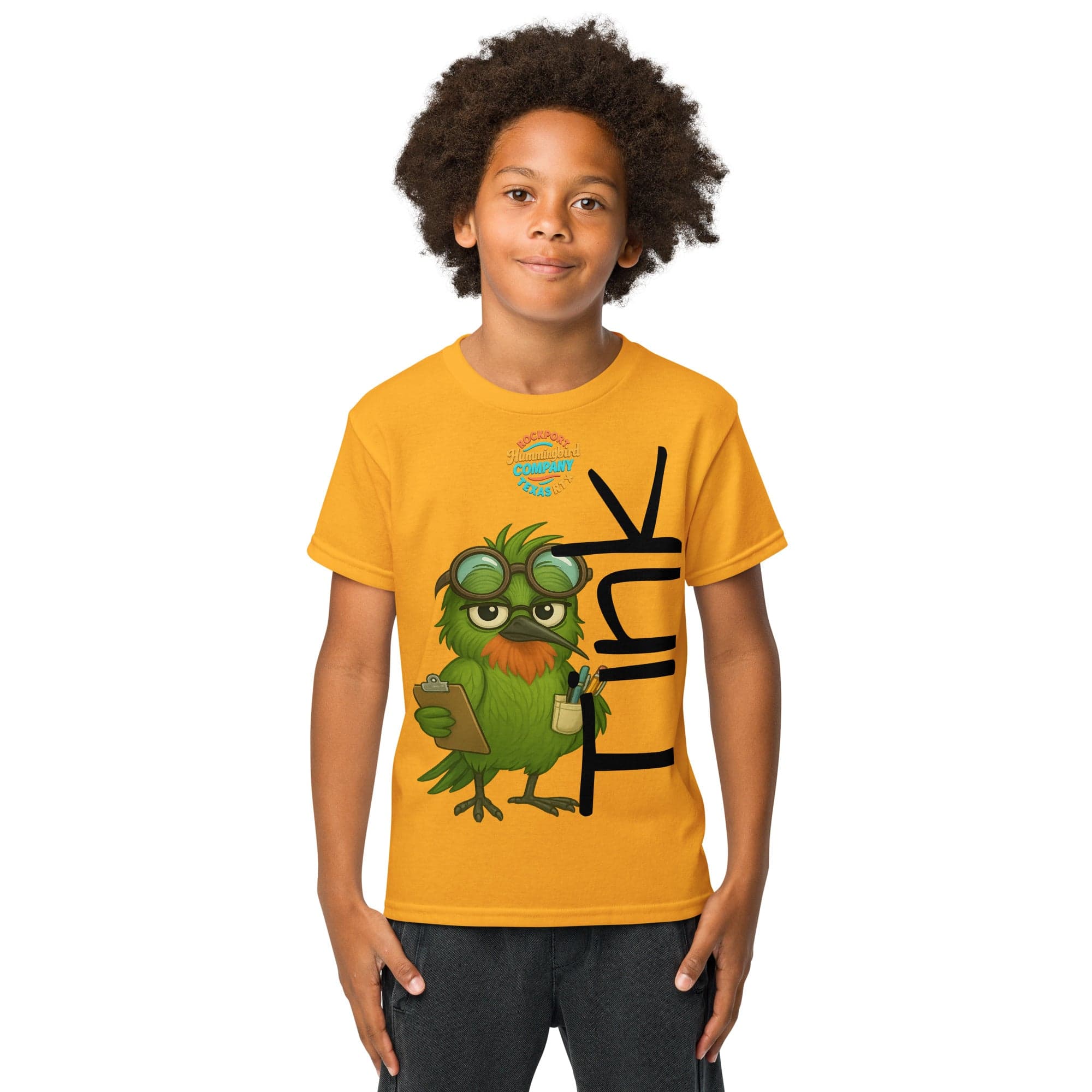 Kids-TINK  Tee – Brainy Bird On a Mission