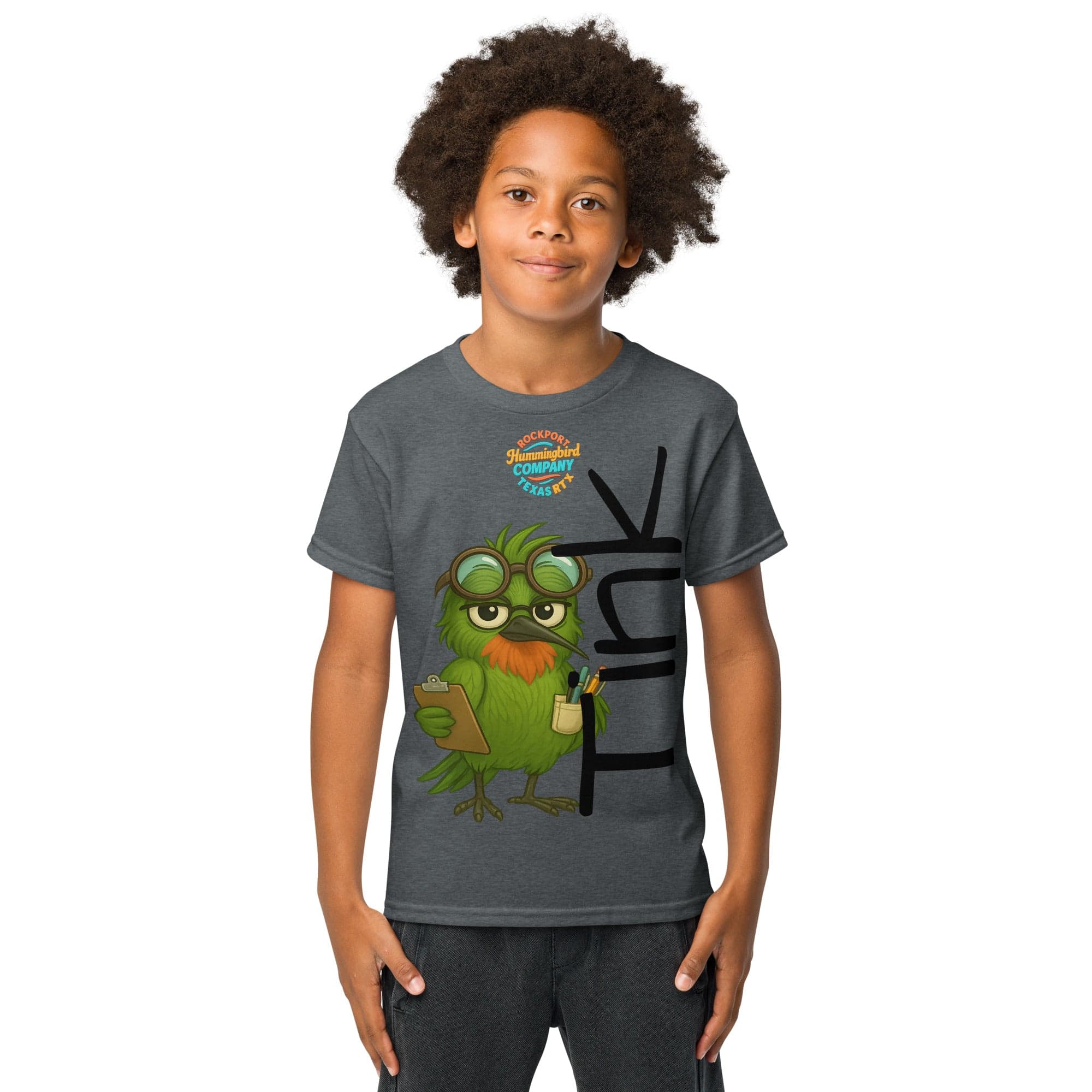 Kids-TINK  Tee – Brainy Bird On a Mission