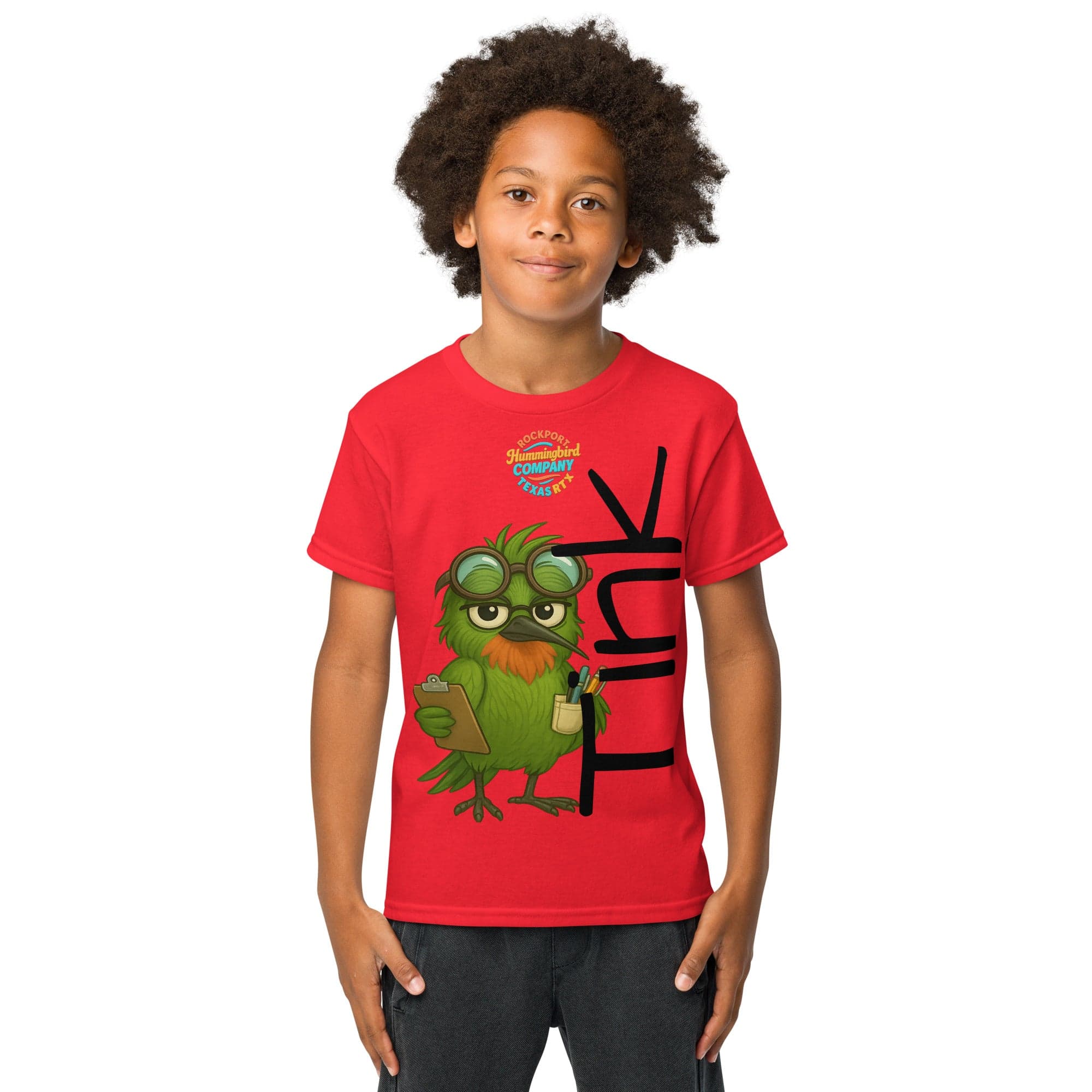 Kids-TINK  Tee – Brainy Bird On a Mission