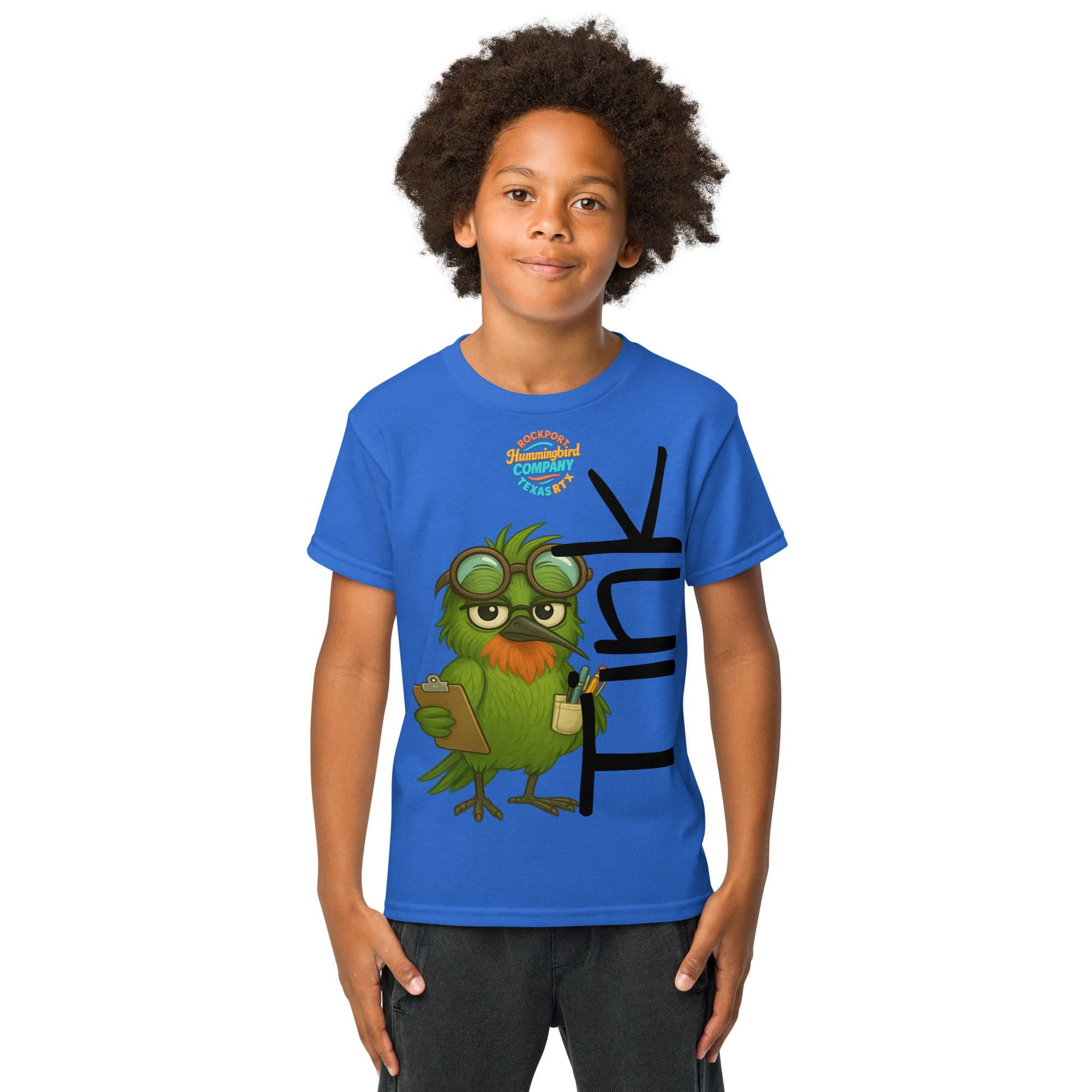 Kids-TINK  Tee – Brainy Bird On a Mission
