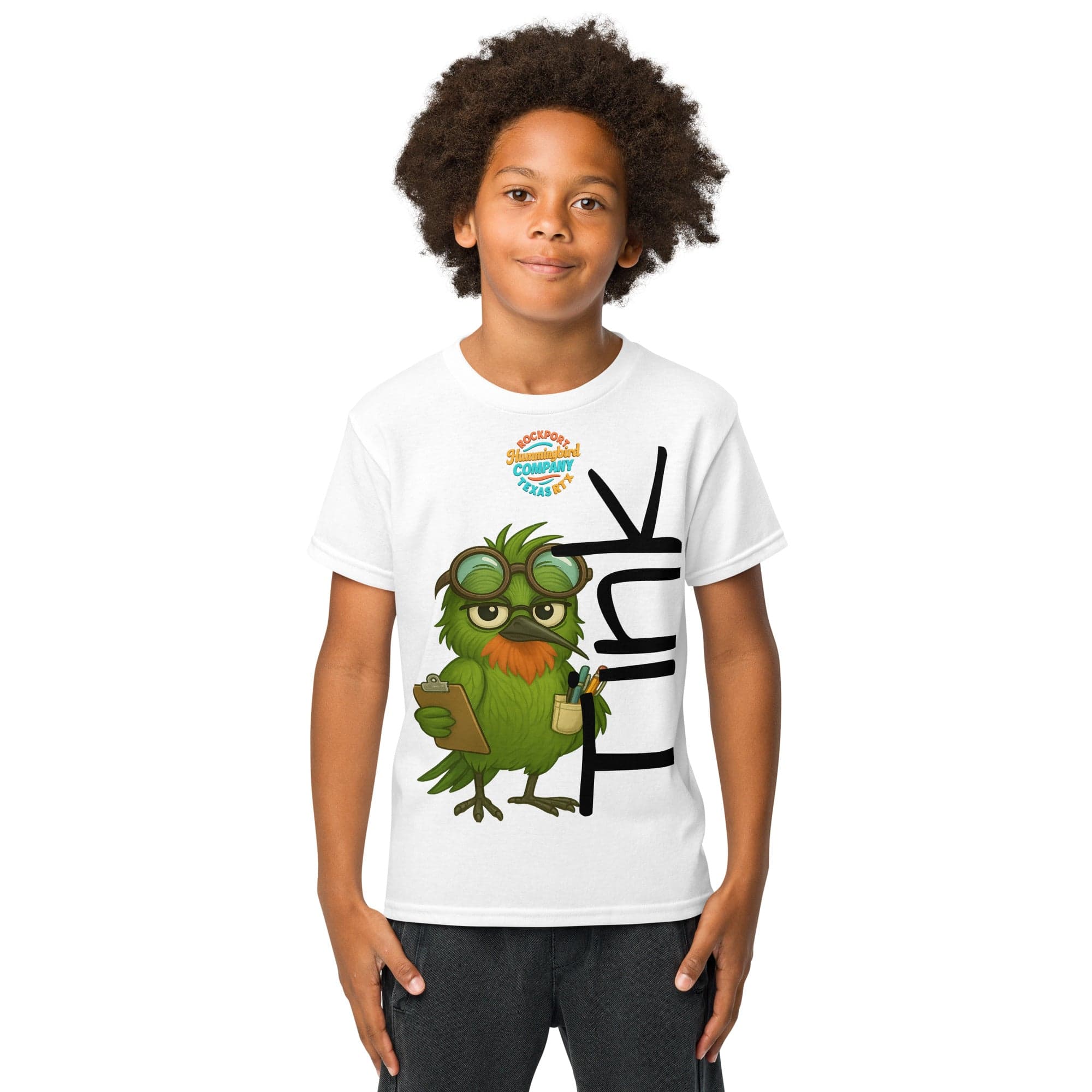 Kids-TINK  Tee – Brainy Bird On a Mission