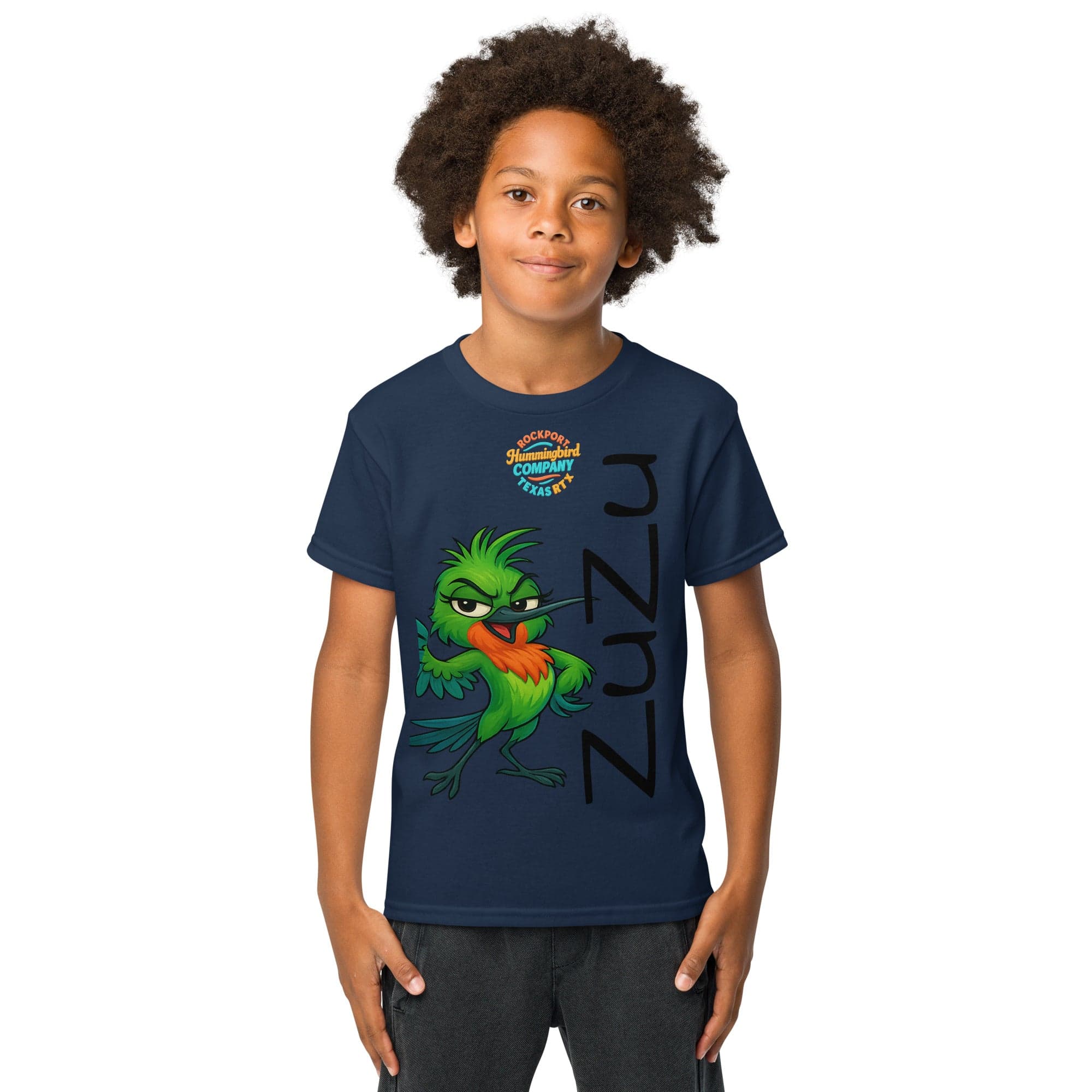 Kids-ZUZU Tee – Sassy Hummingbird Swagger