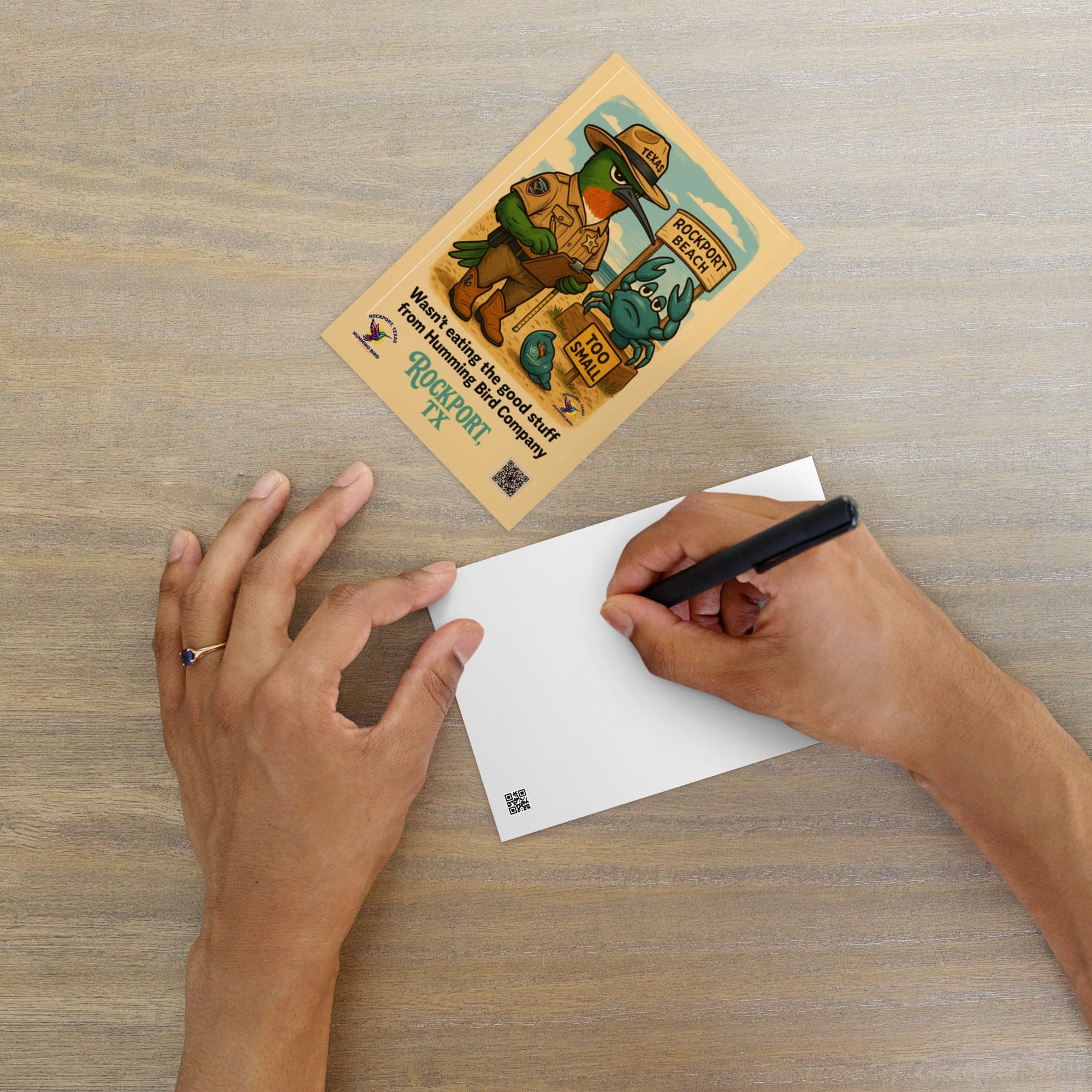 Postcard-"Too Small"