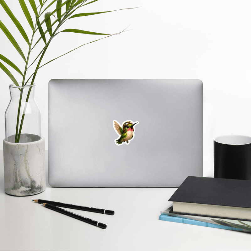 Huey-Cheerful Aviator Kiss Cut Sticker